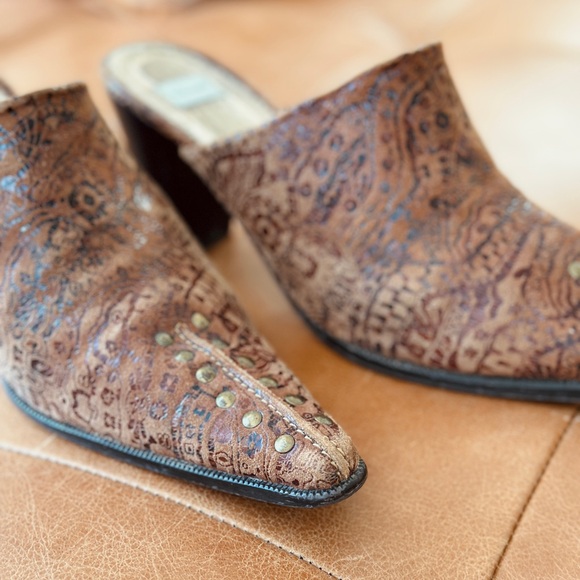 Vintage Shoes - tan leather - Size 8.5 - unique design - Picture 6 of 9